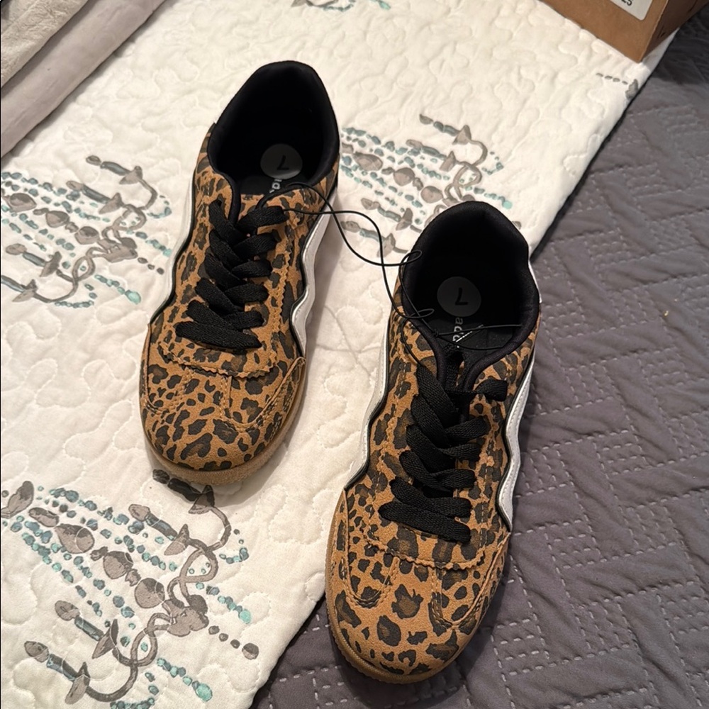 Madden Girl  leopard Print Sneakers